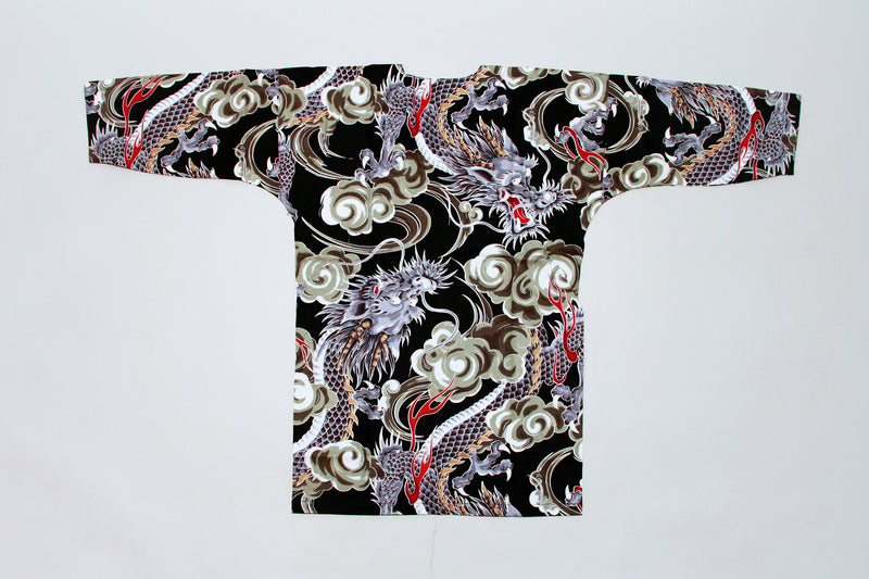 Koikuchi shirt Black Dragon
