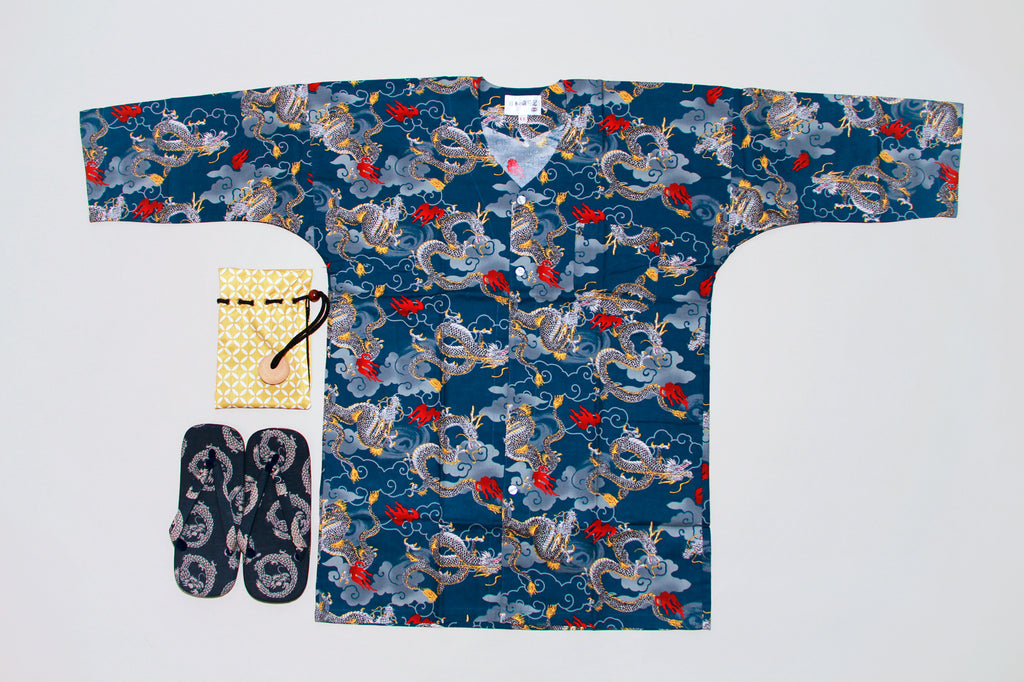 Patterned yukata a chic style for men